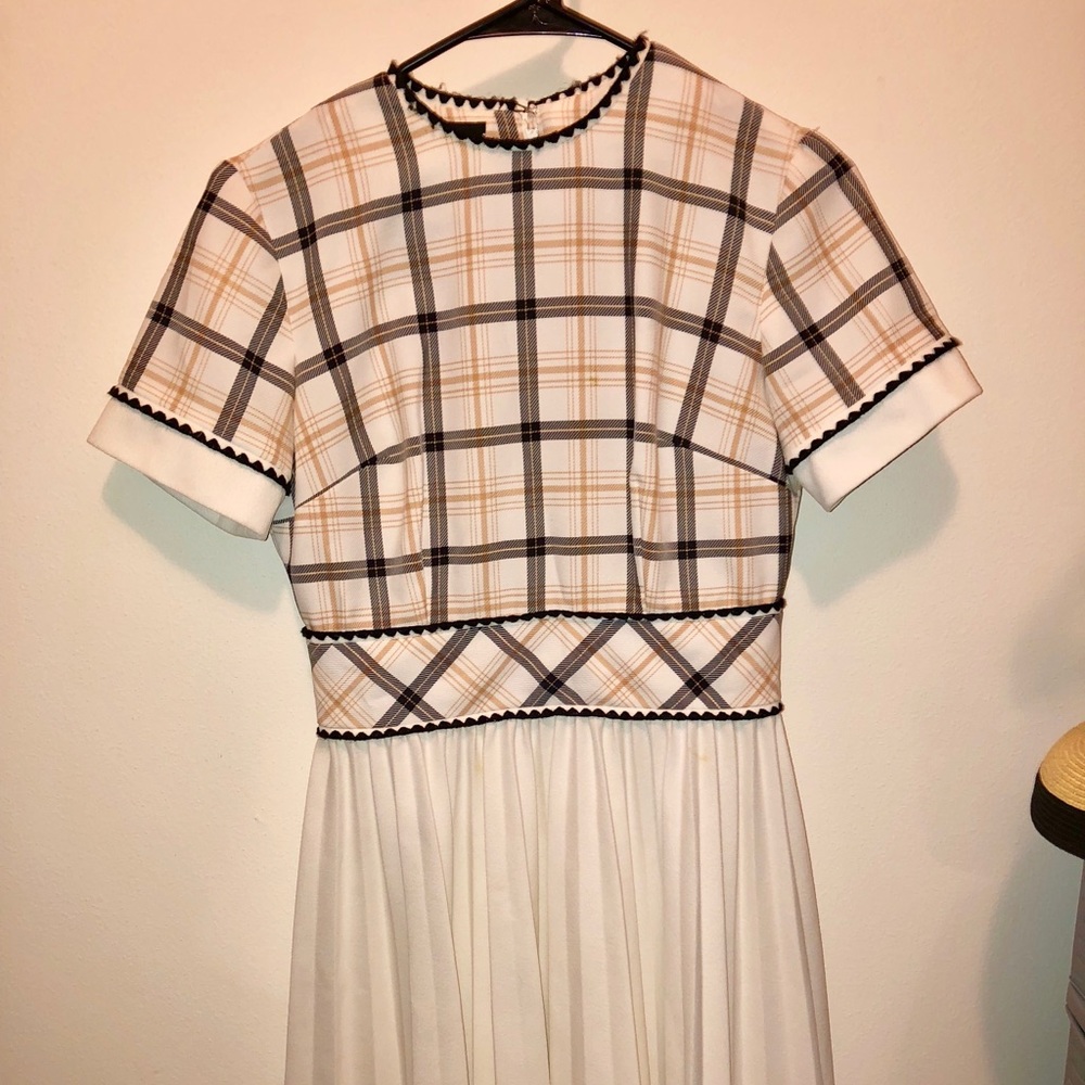 Vintage A-Line Plaid Dress
